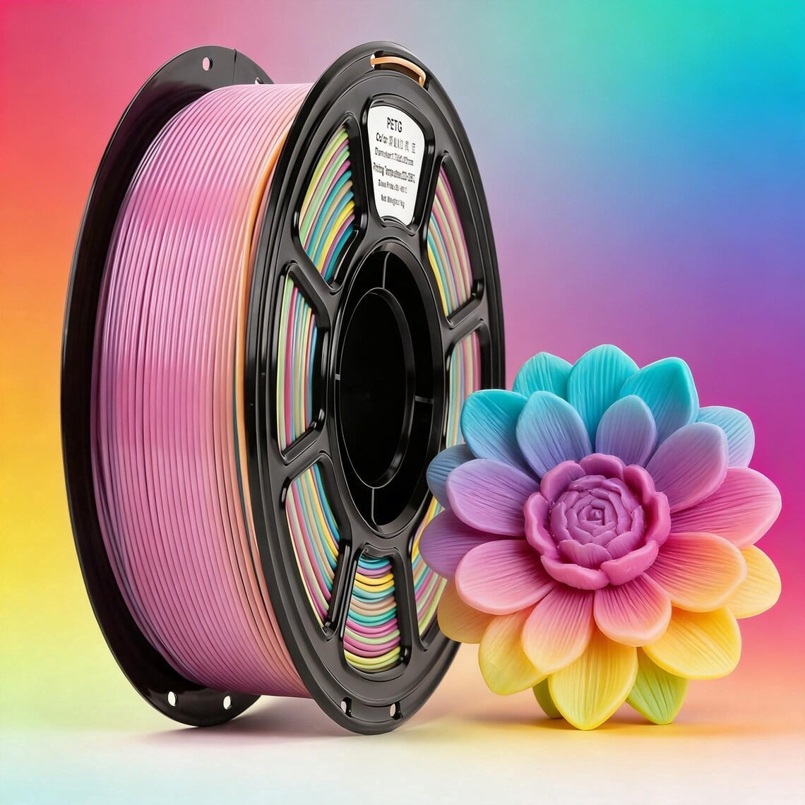 PETG 3D Printer Filaments for Most FDM 3D Printers, Multicolor