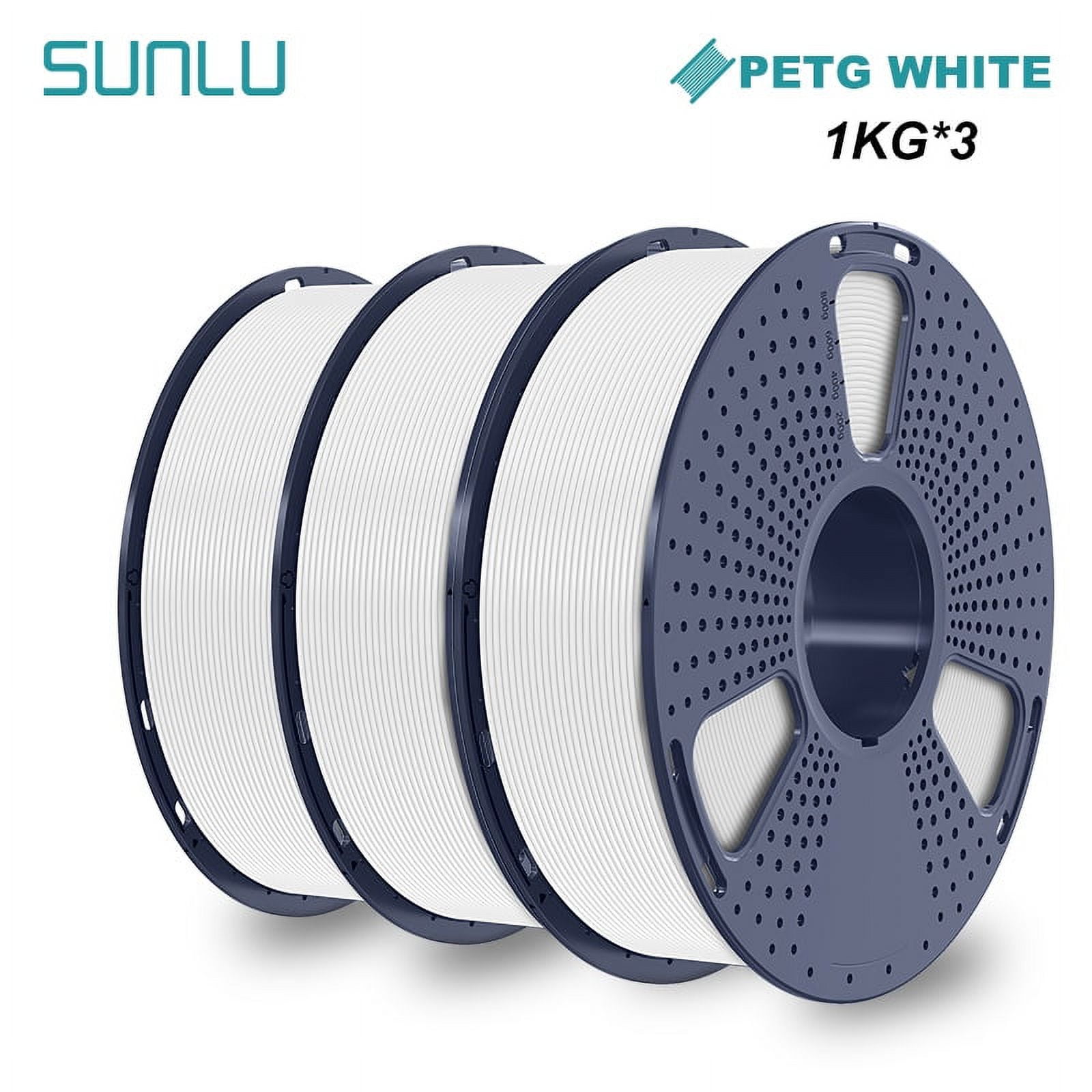 PETG 3D Printer Filament Bundle, SUNLU Strong PETG Filament 1.75mm Bulk ...