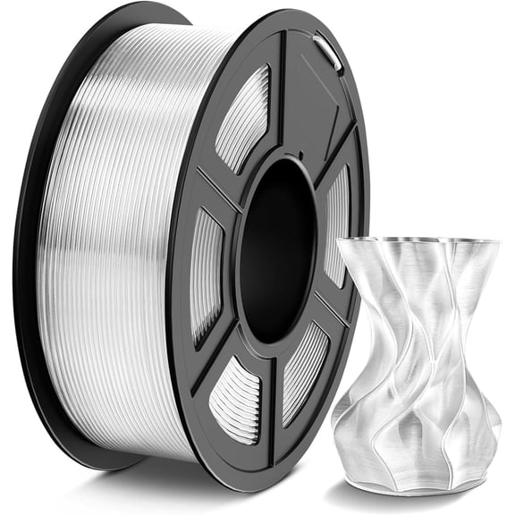 PETG Filament 1.75mm 1KG, 3D Printer Filament PETG Transparent, Strong Toughness, 1KG(330M) Filament High Precision, Dimensional Accuracy 0.02mm, Transparent