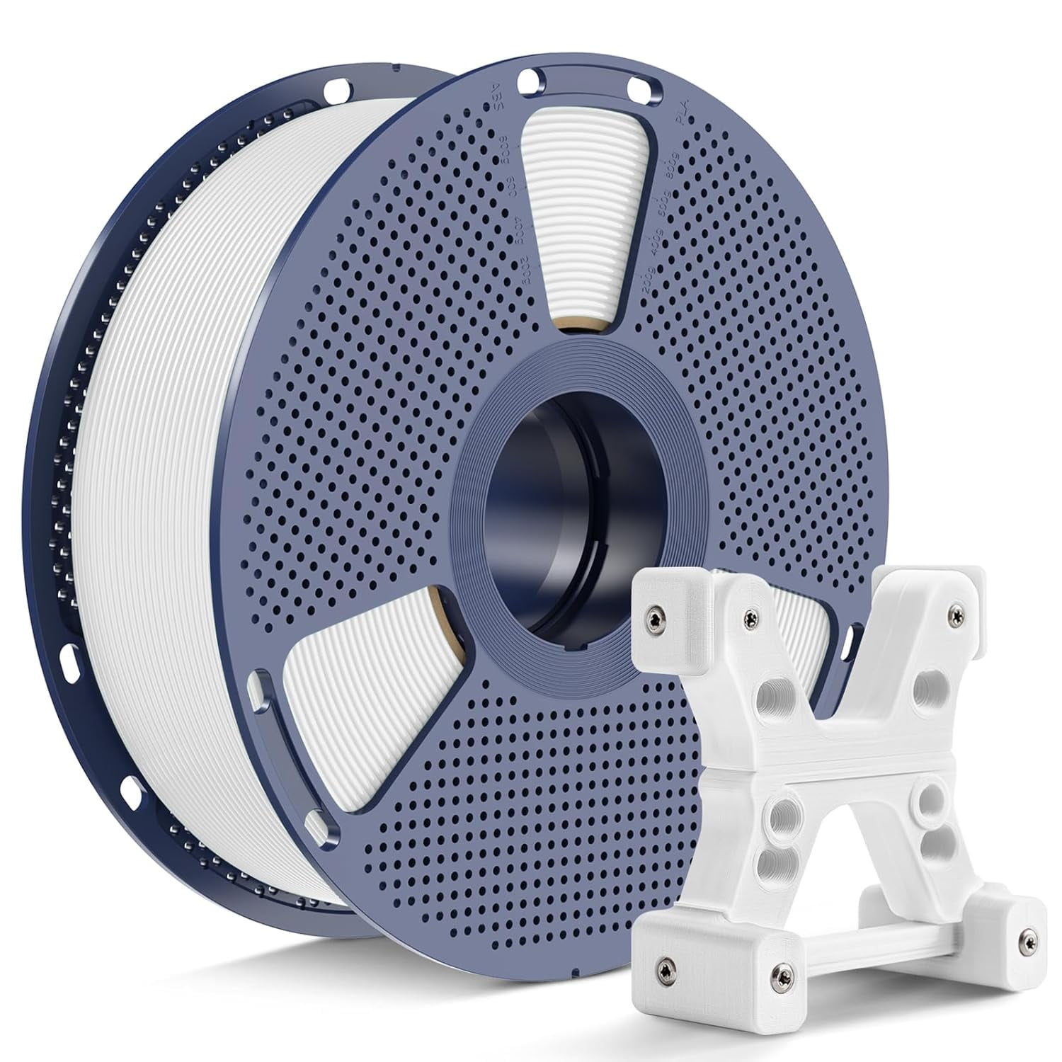 PETG Filament 1.75mm, Ultra Tough, Heat Optimized, Odorless, 1kg(2.2lbs) SUNLU PETG 3D Printer Filament, Dimensional Accuracy +/- 0.02mm, White