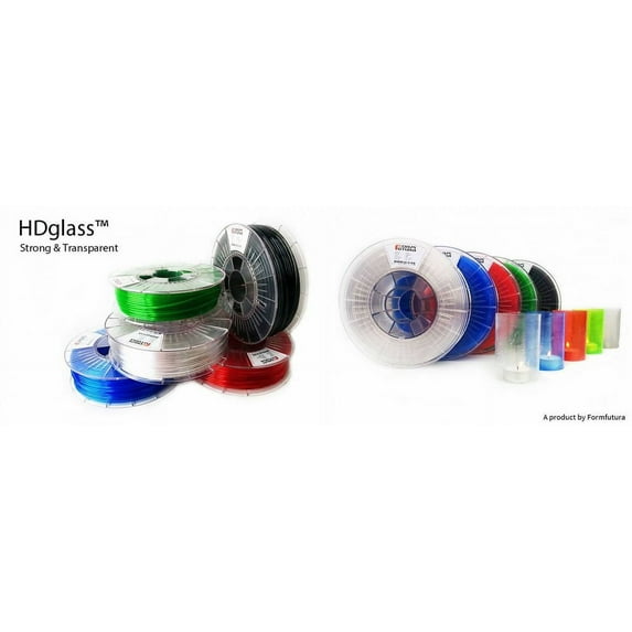 PETG Filament HDglass 1.75mm Blinded Black 4500 gram 3D Printer Filament