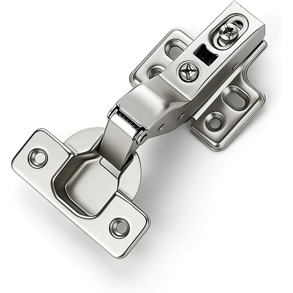 PETGLE 1 Pairs 2 Pack European Insert Soft Close Cabinet Hinges Concealed Kitchen Cabinet Hinges Heavy-Duty Frameless Adjustable for Cupboard Hardware
