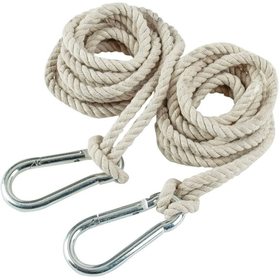 PETGLE 2 Tree Swing Hanging Straps Hammock Rope 13 FT Each with Heavy Duty Carabiner Hooks Kit for Camping or Tire Playground Accessories - Safer Extension Conversion/Easy Setup Indoor Outdoor