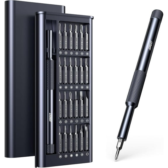 PETGLE 25-IN-1 Precision Screwdriver Set, Mini Repair Tool Kit with Torx for Macbook, Computer, Laptop, iPhone, PS5, Xbox, Switch, Glasses, Watch, Ring Doorbell, Electronic, Small Gift Gadget for Men