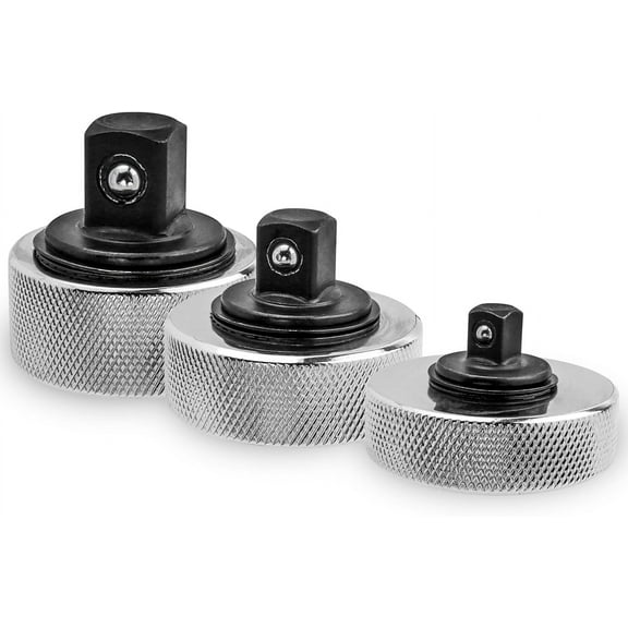 PETGLE 3Pcs Mini Finger Ratchet Wrench Set, 1/4, 3/8, 1/2 Drive Palm-Sized Stubby Thumbwheel Reversible Ratchet Socket Drivers, Compact Hand Tools for Ultra-Tight Confined Spaces