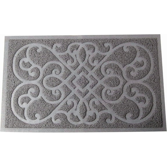 PETGLE Cat Litter Box Mat, Thick Kitty Litter Trapping Mat, Durable,Waterproof &Washable with Non-Slip Backing, Soft on Kitty Paws and Easy to Clean, BPA Free