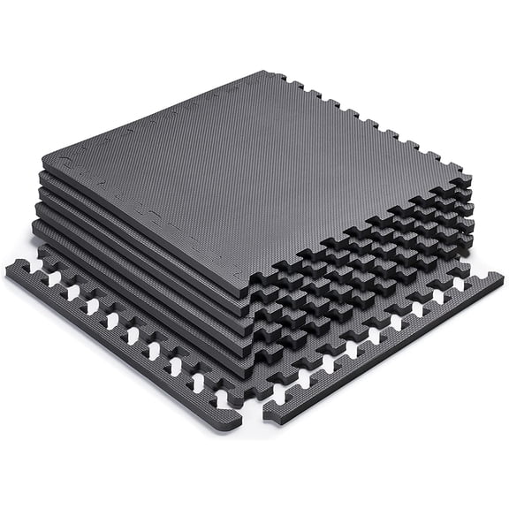 PETGLE EVA Foam Interlocking Flooring Mat High Density Non-Slip Tiles for Fitness Equipment, Workout Cushion and Floor Protection