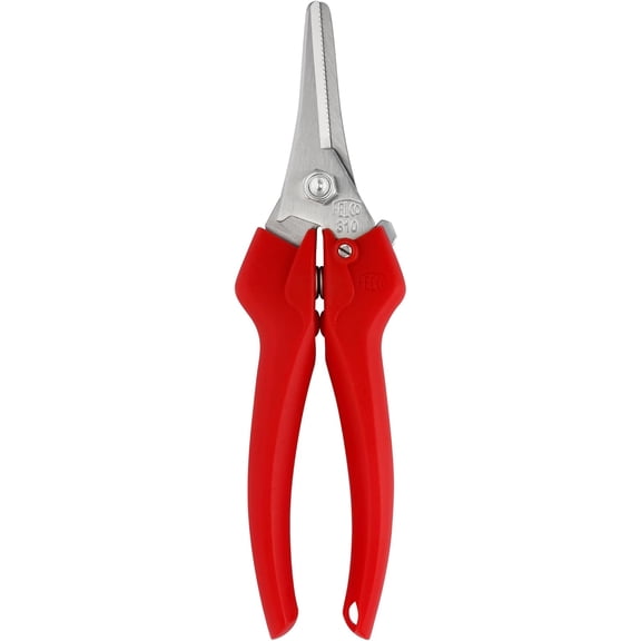PETGLE F310 Pruning Snips – 7.3" Lightweight Garden Clippers for Fine Trimming & Harvesting | Pruning Shears for Gardening | Garden Snips and Pruners with Forged Aluminum Handles, Precision Tip