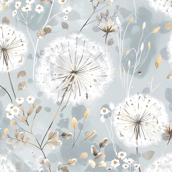 PETGLE Floral Wallpaper Peel and Stick Dandelion Wallpaper Floral Contact Paper 16.9"x118.1" Vintage Flower Contact Paper Boho Self Adhesive Removable for Bedroom Cabinets Decorative Wall Vinyl