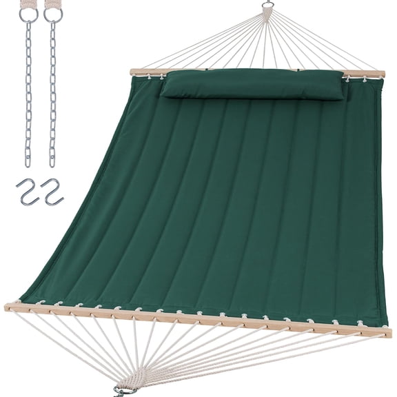 PETGLE Hammocks Replacement Hammock for Stand, 475 lbs Capacity, Two Person Backyard Hammock for Outside, Dark Green
