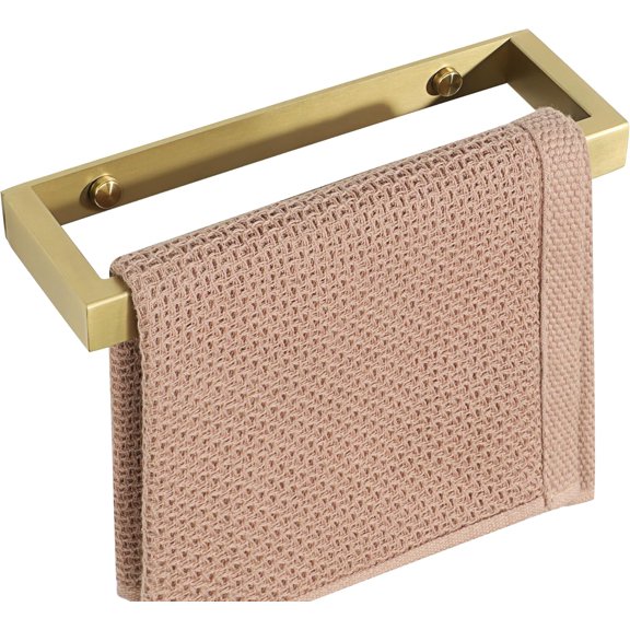 PETGLE Hand Towel Holder Towel Bar for Bathroom Wall Mounted,Gold Towel Rack for Bathroom Lavatory,8 Inch SUS304 Stainless Steel Towel Rail Towel Hanger for Walls
