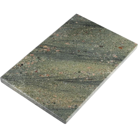 PETGLE Marble Cutting Board for Kitchen, 12x8 Inches Stone Slab Pastry Cheese Board, Rectangular Serving Tray for Bathroom Countertop, Marble Vanity Tray for Jewelry Cosmetics Perfume (Green)