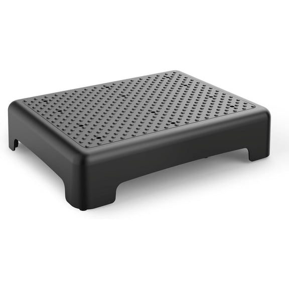 PETGLE Mobility Step Stool for Adults & Seniors - Non-Slip Platform Indoor and Outdoor, Portable Riser, Safety Step for Car, Bedside, Office, Shower, Stairs - Black
