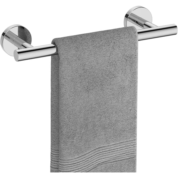 PETGLE Polished Chrome Hand Towel Bar, 9-Inch Towel Racks for Bathroom Wall-Mounted, SUS304 Stainless Steel Towel Rod (Total Length 11-Inch)