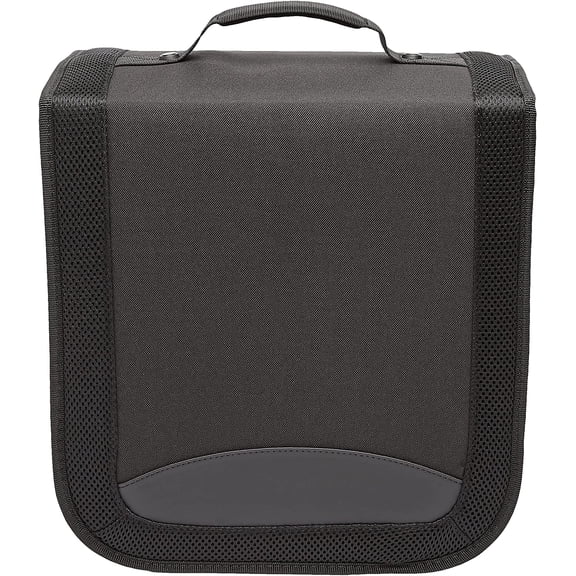 PETGLE Polyester CD/DVD Portable Storage Binder with Handle, 400-Capacity, Black