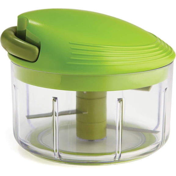 PETGLE Pull Chop, Vegetable Chopper with Stainless Steel Blades, Food Chopper with Non-Slip Base, Easy to Use Fruit Cutter and Onion Chopper, Essential Kitchen Accessories 650ml - 3 Year Guarantee
