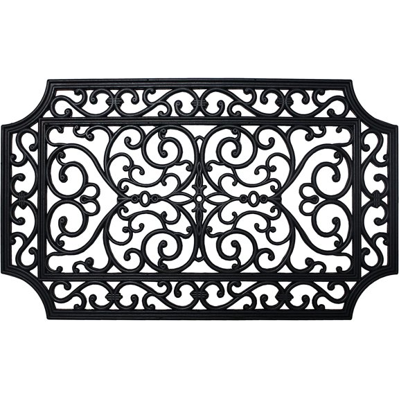 PETGLE Rubber Doormats Collection All Weather, 18x30, French Quarter