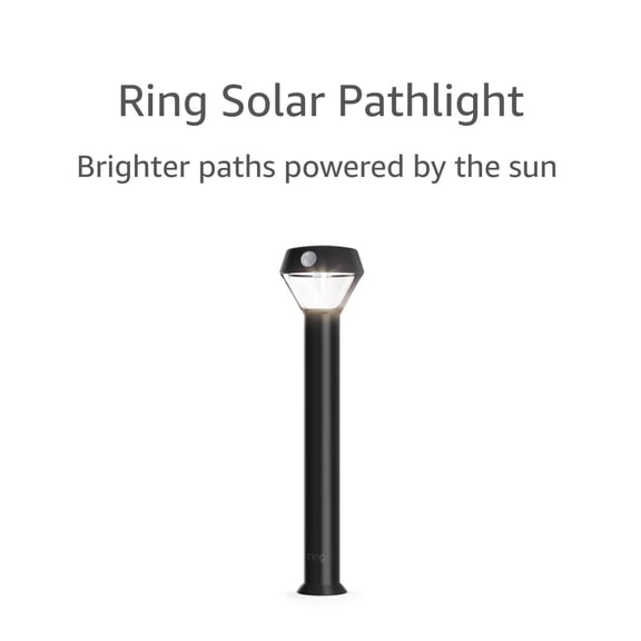 PETGLE Solar Pathlight Motion-activated pathlight, bright LEDs, works with Amazon Sidewalk, Black