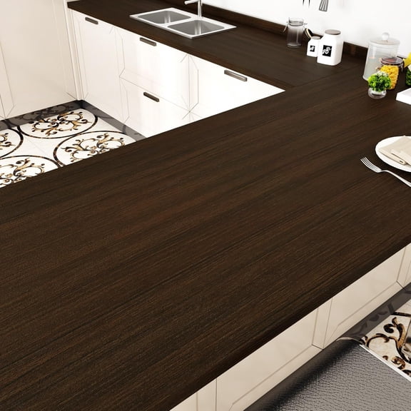 PETGLE Wood Contact Paper for Countertops Waterproof Wood Peel and Stick Wallpaper Self Adhesive Removable Wooden Grain Contact Paper for Cabinets and Drawers Kitchen Bathroom Vanity Desk 15.8" x 78"