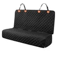 thumbnail image 1 of SMATTO Dog Car Seat Cover for Back Seat Bench, Waterproof, Scratchproof, Nonslip, Universal Fit Cars Trucks SUVs, Washable Durable Pet Car Seat Protector with 4 Seat Belt Openings - Black, 1 of 11