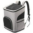 PETIMI Cat Carrier Backpack in Gray Airline Approved, Fits Under