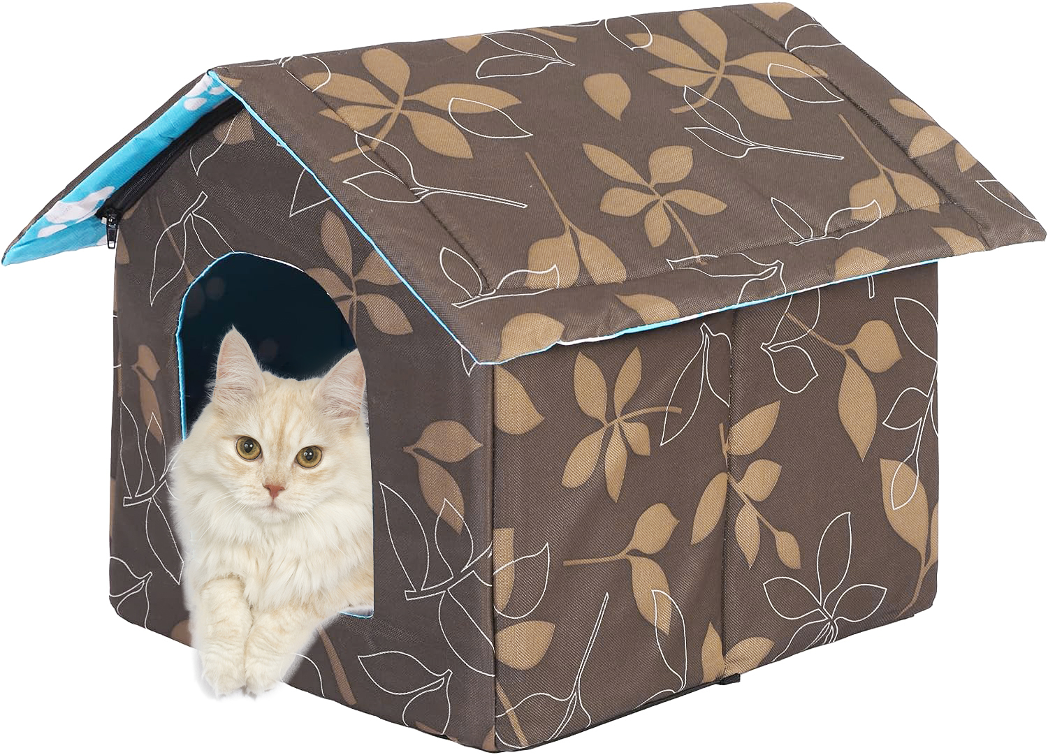 Oxodoi Cat Bed Pet Tent House for Small Dogs, Winter Indoor Washable