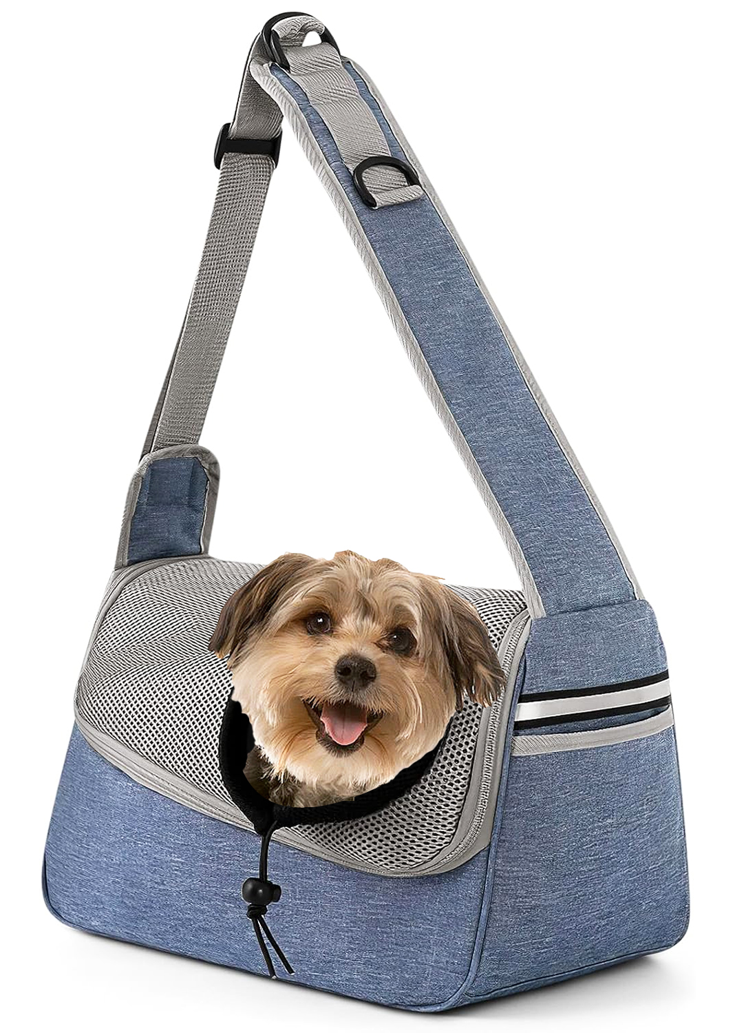Pet Sling Carrier, TINGOR Dog Sling Carrier with Breathable Mesh, Travel Safe Sling Bag Carrier