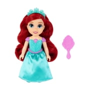 Disney Princess Petite Ariel Doll with Molded Bodice, Tiara, Shoes & Brush