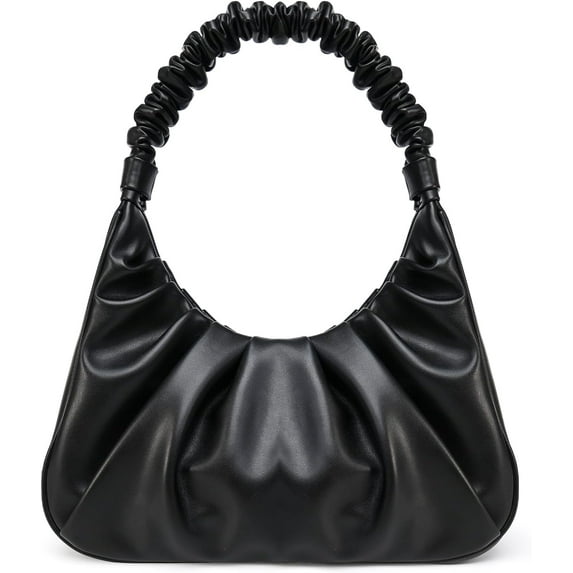 PETITE Shoulder Handbag for Women Fashion Ruched Shoulder Hand Purse Sofii Clutch Hobo Bag Trendy Purse for Lady
