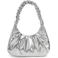 thumbnail image 1 of PETITE Shoulder Handbag for Women Fashion Ruched Shoulder Hand Purse Sofii Clutch Hobo Bag Trendy Purse for Lady, 1 of 7
