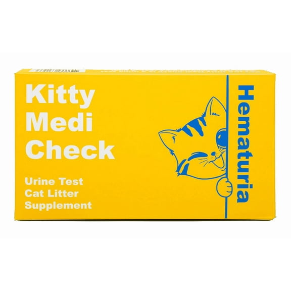 PETJOA Kitty-Medi-Check Cat Urine Health Test Kit, Easy Monitoring at Home,100% Eco-Friendly - (Hematuria 210g/7.4oz) 100% Biodegradable.