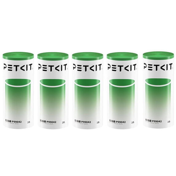 PETKIT Max Max2 Maxpro Replaced Waste Bags-5 Rolls, Portable Cat Litter Waste Receptacles Bags for Self-Cleaning Cat Litter Box