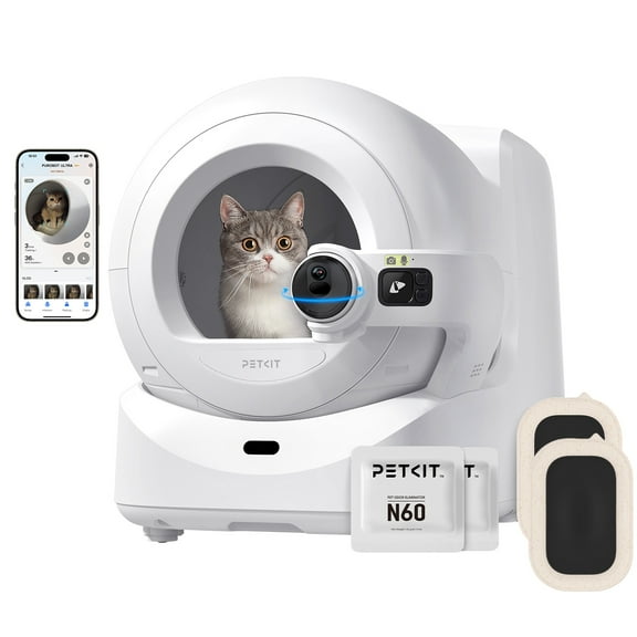 PETKIT Purobot Ultra Automatic Waste Packing Self-Cleaning Cat Litter Box with AI Camera