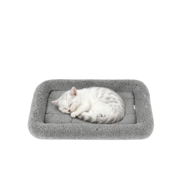 PETLESO Cat Bed for Indoor Cats Rectangle Machine Washable Anti-Slip & Water-Resistant Bottom for Cat - S