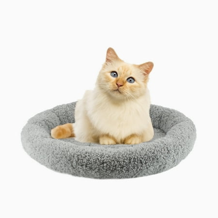 PETLESO Dog Beds Cushion for Cats Ultra Soft Non-Slip Underside Dog Crate Bed Pets (Grey) - 40cm