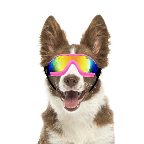 PETLESO Dog Sunglasses Dog Goggles for German Shepherd Easy to Wear Motorcycle - Pink