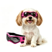 PETLESO Pet Goggles for Small Dog Anti-UV Dog Sunglasses for Driving/Outdoor Activities - Pink
