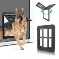 PETLESO Pet Screen Door with Flap Lockable Dog Door for