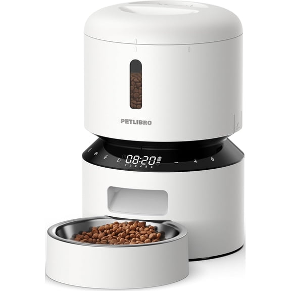 PETLIBRO Automatic Cat Feeder – 3L Programmable Pet Food Dispenser with Airtight Storage, Timed Portion Control, Voice Meal Call & Dual Power Supply, Clog-Free Healthy Feeding for Cats & Small Dogs