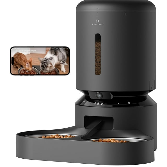 PETLIBRO Automatic Cat Feeder DHF10 with Camera for Two 1080P HD Video