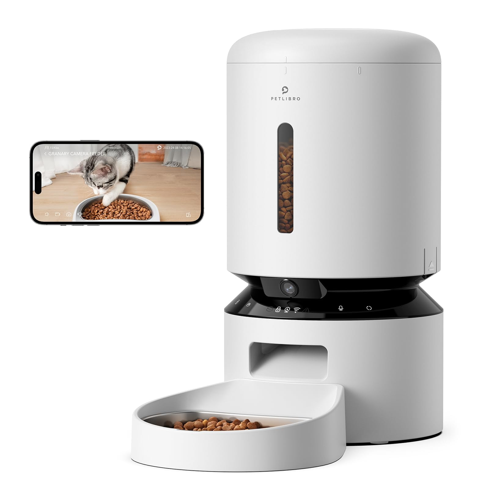 PETLIBRO Automatic Cat Feeder STF9 with Camera, 1080P HD Video with