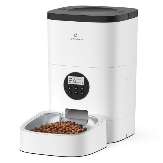 PETLIBRO Automatic Dog and Cat Feeder with Timer, Voice Recorder, 1-4 Meal Portion Control for Dry Food