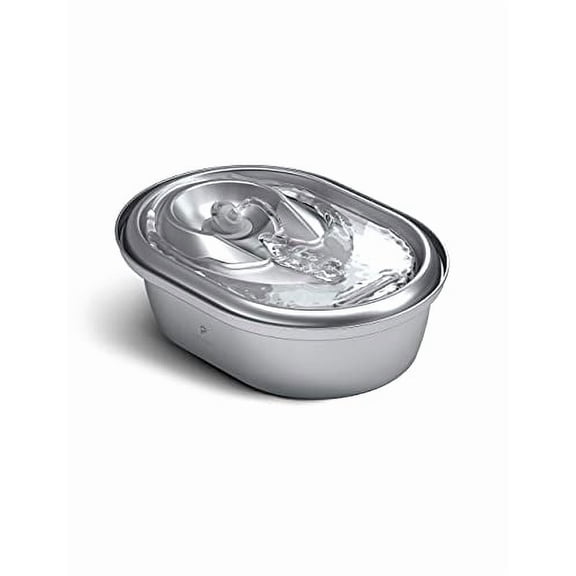 Petlibro Cat Water Fountain Stainless Steel, 68oz/2L Pet Water Fountain for Cats inside, Food-Grade Dog Water Fountain, Cat Water Dispenser with Adjustable Water Flow for Cats & Dogs