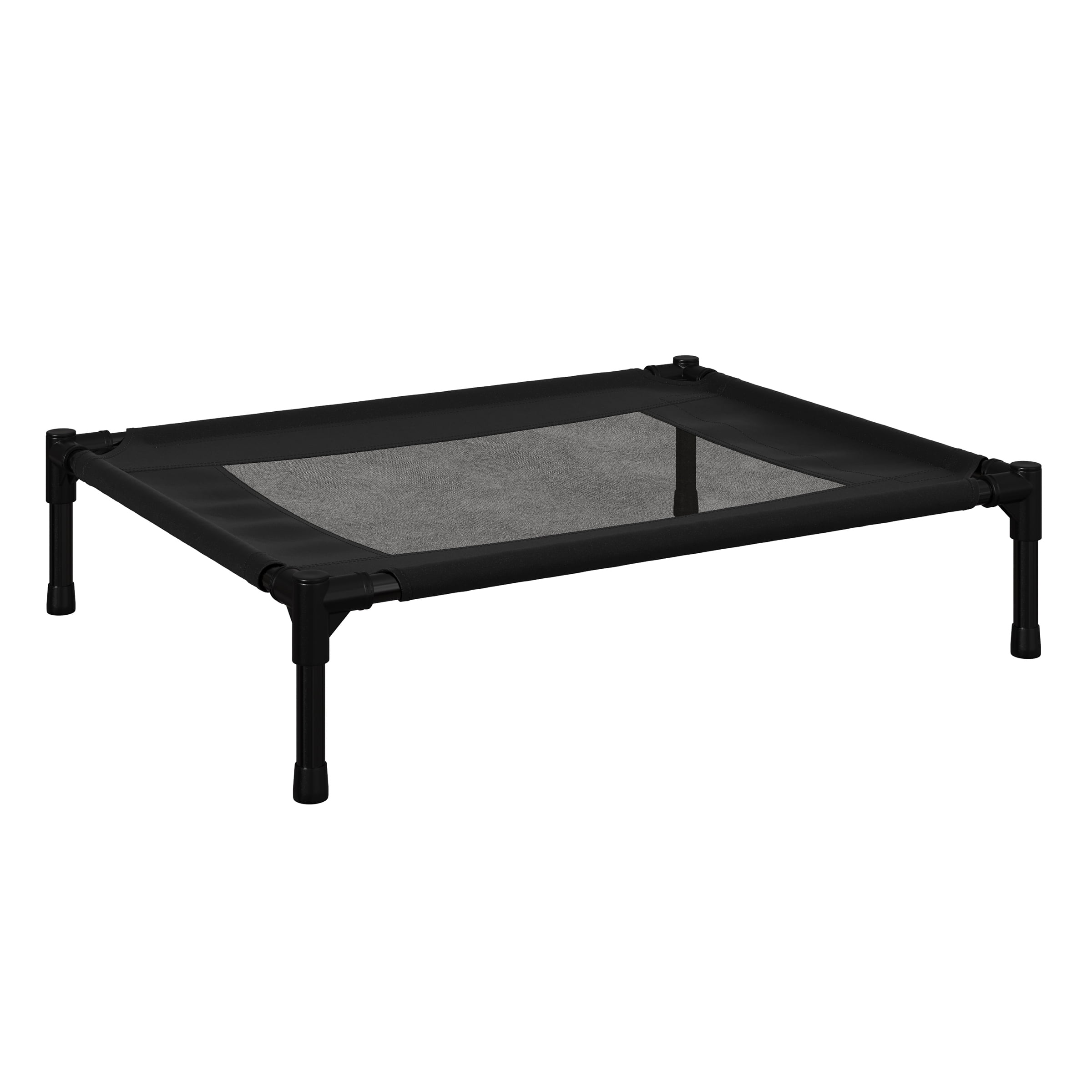Medium Black Elevated Waterproof Outdoor Dog Bed