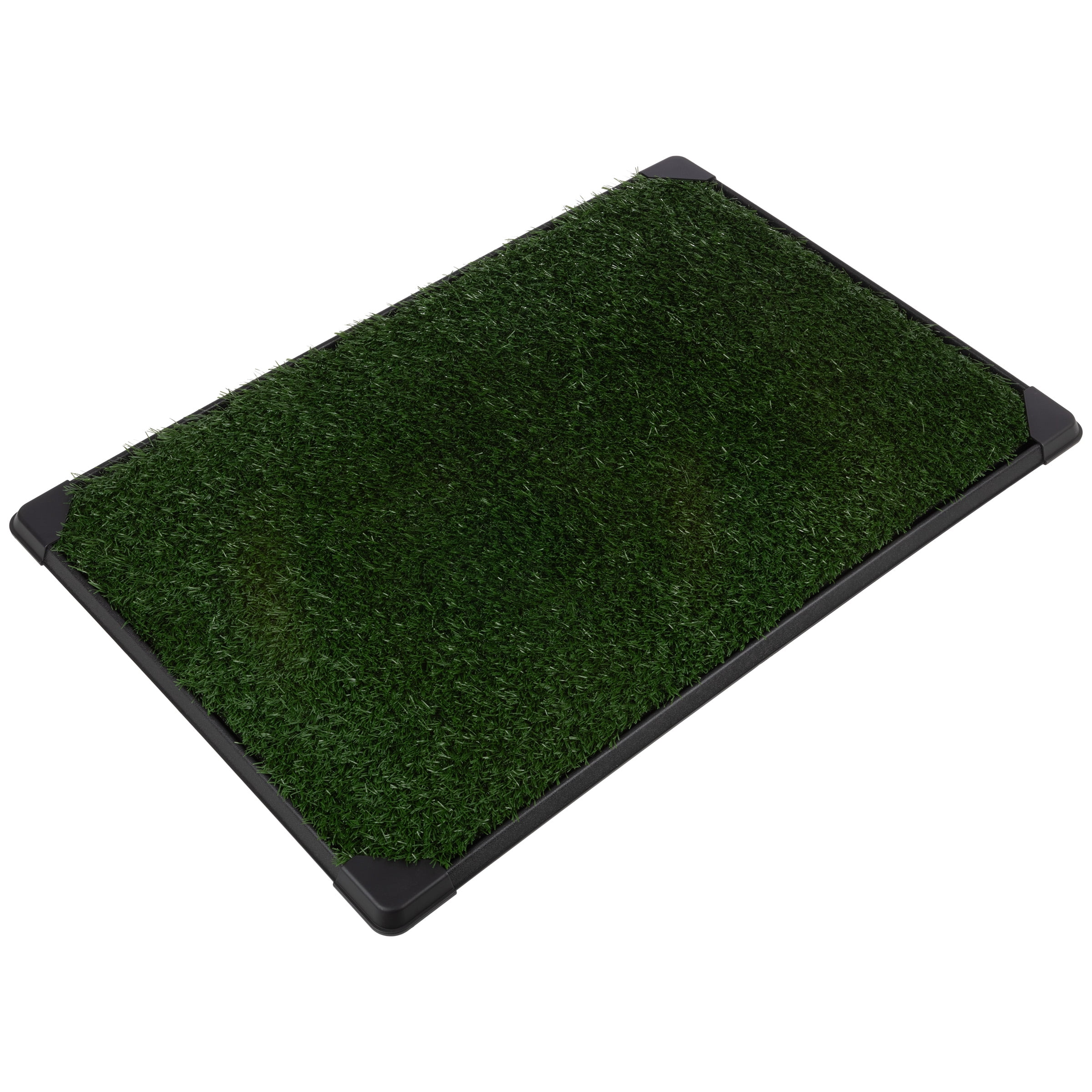 PETMAKER 35.5x23.5in Reusable Dog Grass Pad with Tray for Puppy Training
