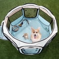 thumbnail image 1 of Portable Pop Up Pet Play Pen with carrying bag, 38"H, Blue, 1 of 6
