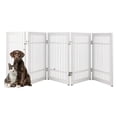 thumbnail image 1 of PETMAKER 5-Panel Freestanding Dog Gate - 91x24-Inch Foldable Indoor Pet Fence (White), 1 of 7