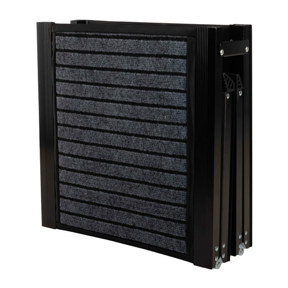 PETMAKER 62-Inch Folding Dog Ramp for Car, Truck, SUV, or RV (Black)