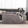 thumbnail image 1 of PETMAKER Dog Bed for Large Pets - Plush Couch Covers for Dogs (Gray), 1 of 11