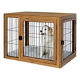 thumbnail image 1 of PETMAKER Furniture-Style 2-Door Crate for Dogs with Cushion, 1 of 8